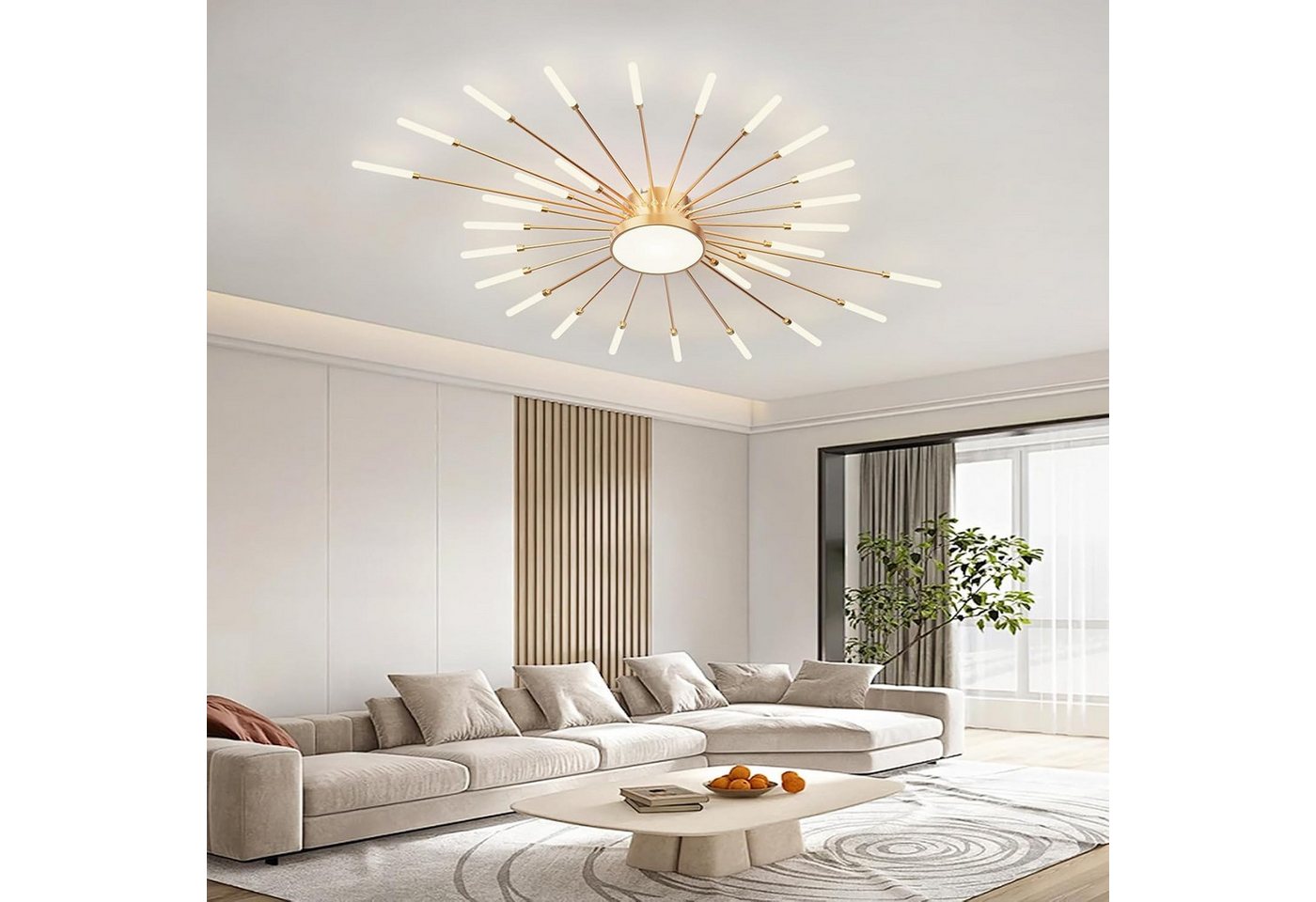 RRBEST Deckenleuchte LED Deckenleuchte Wohnzimmer, Moderne Minimalistische Deckenlampe, Moderne Minimalistische Deckenlampe für Wohnzimmer, Schlafzimmer – Bild 2 von 5