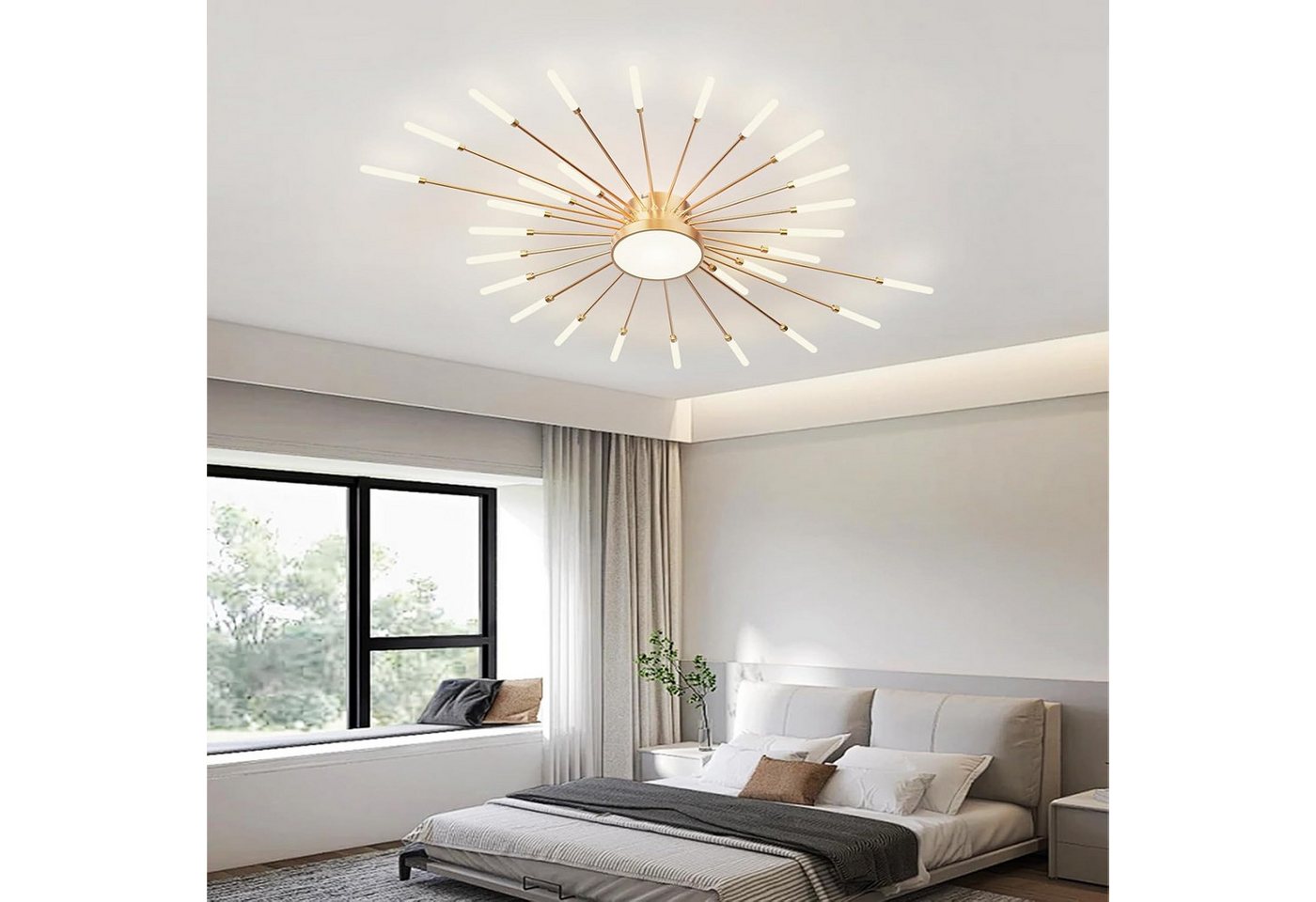RRBEST Deckenleuchte LED Deckenleuchte Wohnzimmer, Moderne Minimalistische Deckenlampe, Moderne Minimalistische Deckenlampe für Wohnzimmer, Schlafzimmer – Bild 3 von 5