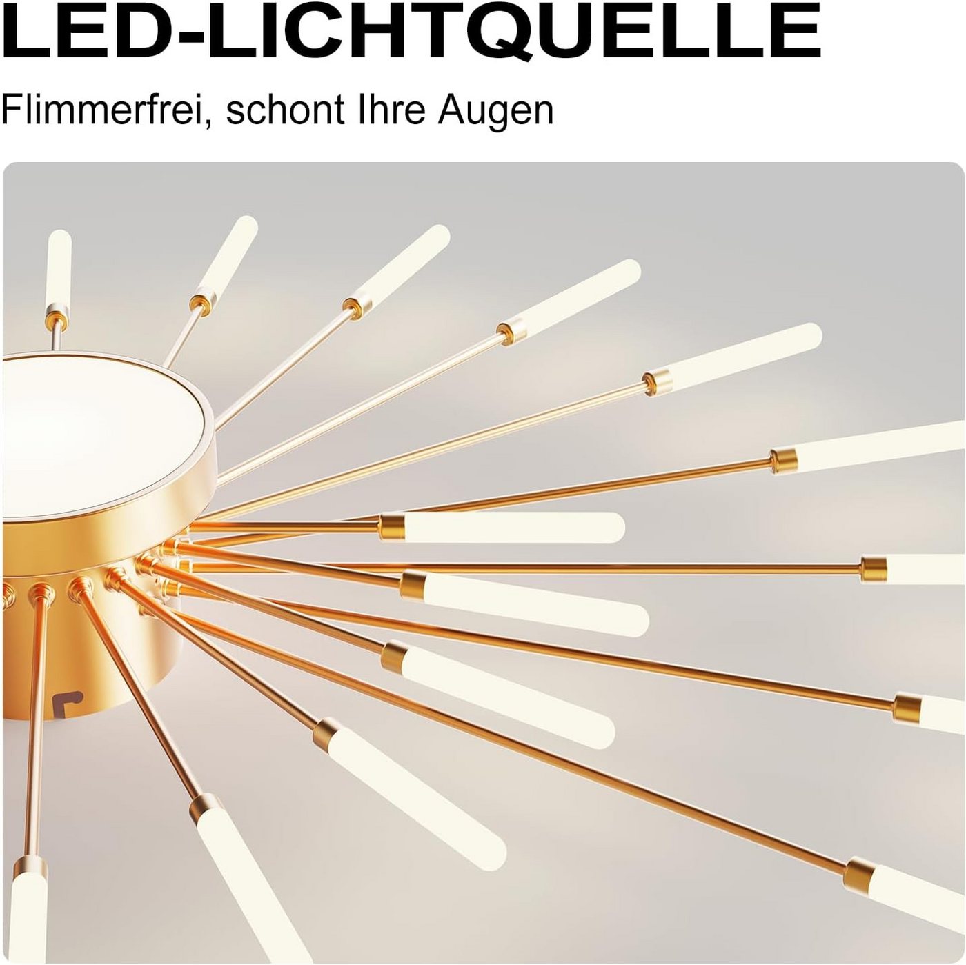 RRBEST Deckenleuchte LED Deckenleuchte Wohnzimmer, Moderne Minimalistische Deckenlampe, Moderne Minimalistische Deckenlampe für Wohnzimmer, Schlafzimmer – Bild 5 von 5