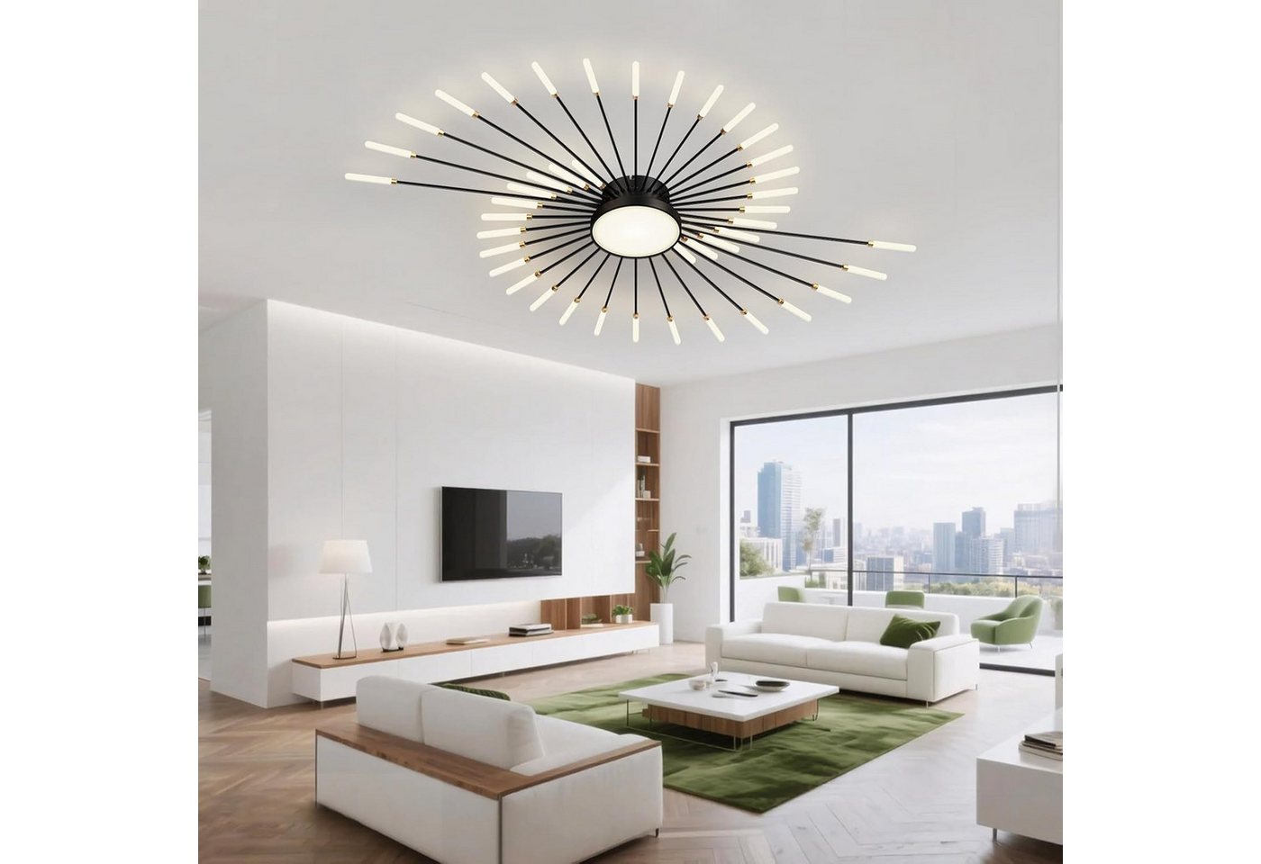 RRBEST Deckenleuchte LED Deckenleuchte Wohnzimmer, Moderne Minimalistische Deckenlampe, Moderne Minimalistische Deckenlampe für Wohnzimmer, Schlafzimmer – Bild 2 von 5
