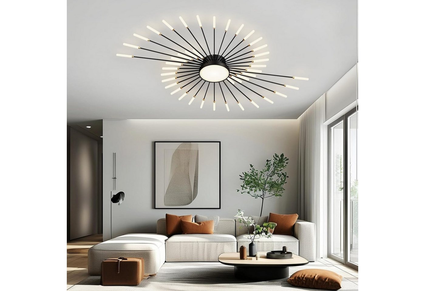 RRBEST Deckenleuchte LED Deckenleuchte Wohnzimmer, Moderne Minimalistische Deckenlampe, Moderne Minimalistische Deckenlampe für Wohnzimmer, Schlafzimmer – Bild 4 von 5