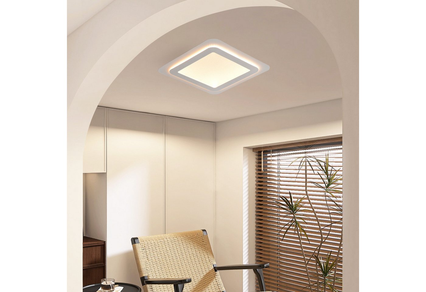 RRBEST LED Deckenleuchte LED Deckenlampe, 72CM Dimmbar Wohnzimmer Deckenleuchte, mit Fernbedienung und Memory Funktion – Bild 2 von 5