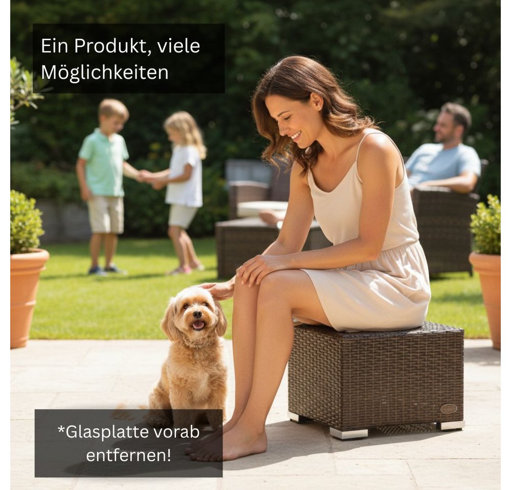 RS Trade Beistelltisch Beistelltisch Rattan – Bild 4 von 5