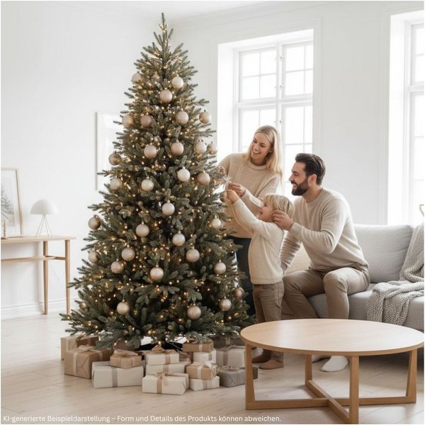 RS Trade Künstlicher Weihnachtsbaum Weihnachtsbaum "Nordmann Classic" PE 1418