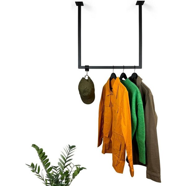 RSR Hangers Kleiderstange Mils Vierkant Garderobe U-Profil Schwarz