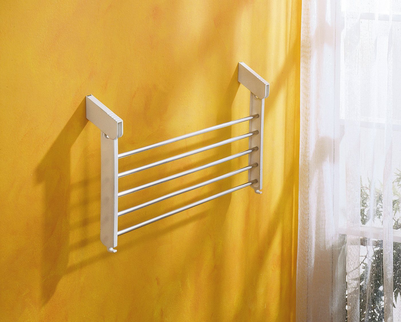 Ruco Heizungswäschetrockner, Aluminium/Kunststoff, verstellbar in der Breite, 5,75 m Trockenlänge – Bild 3 von 3