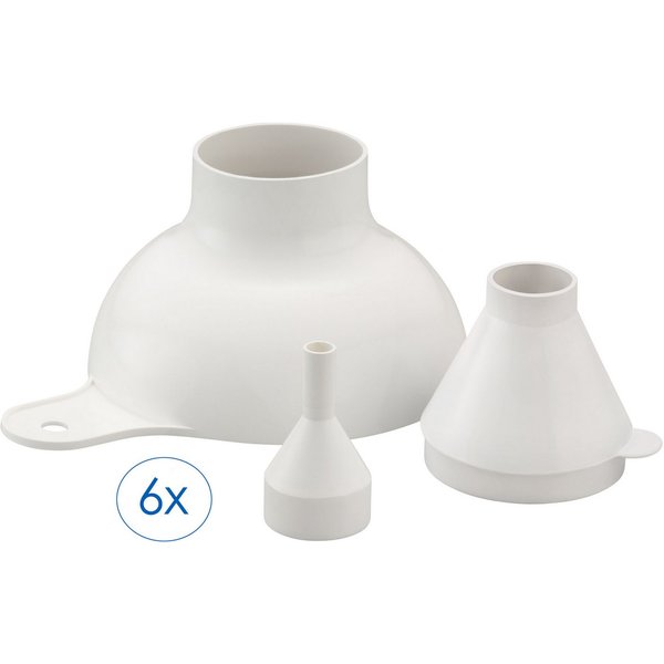 Ruco Trichter 6- teiliges Set in 3 Größen, (6-tlg), Trichter, Pulvertrichter, Trichter-Set, Made in Germany