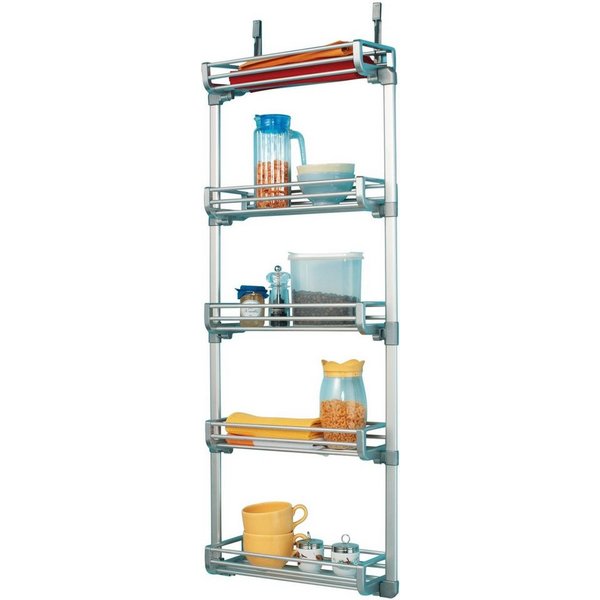 Ruco Türregal, Aluminium/Kunststoff, mit 5 Körben