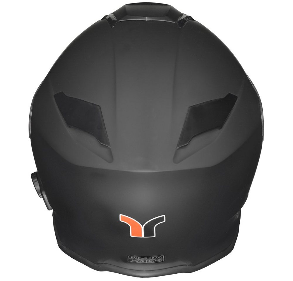 rueger-helmets Motorradhelm RS-983 Bluetooth Klapphelm Motorradhelm Conzept Motorrad Modular Helm ruegerRS-983 COM MattSchw XS – Bild 4 von 5