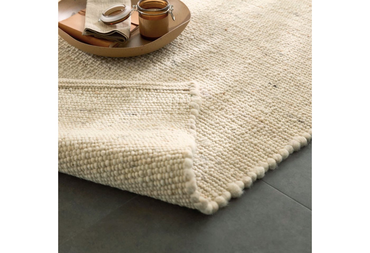 RUG N' ROLL Wollteppich Anden, modern, Flachgewebe, handgewebt, beidseitig verwendbar, Rechteckig, handgewebt – Bild 2 von 4