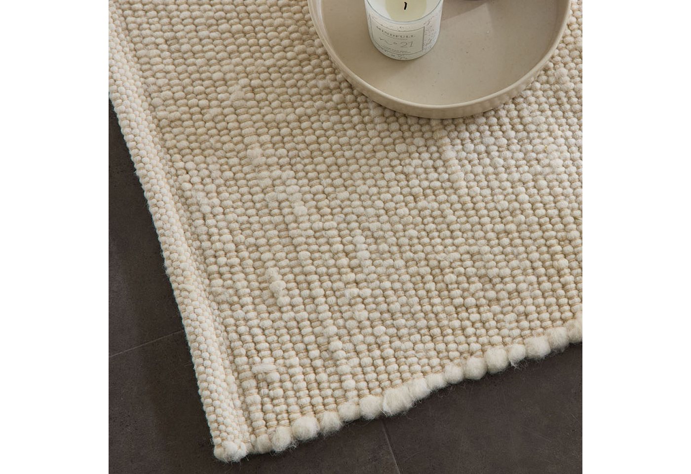 RUG N' ROLL Wollteppich Anden, modern, Flachgewebe, handgewebt, beidseitig verwendbar, Rechteckig, handgewebt – Bild 4 von 4