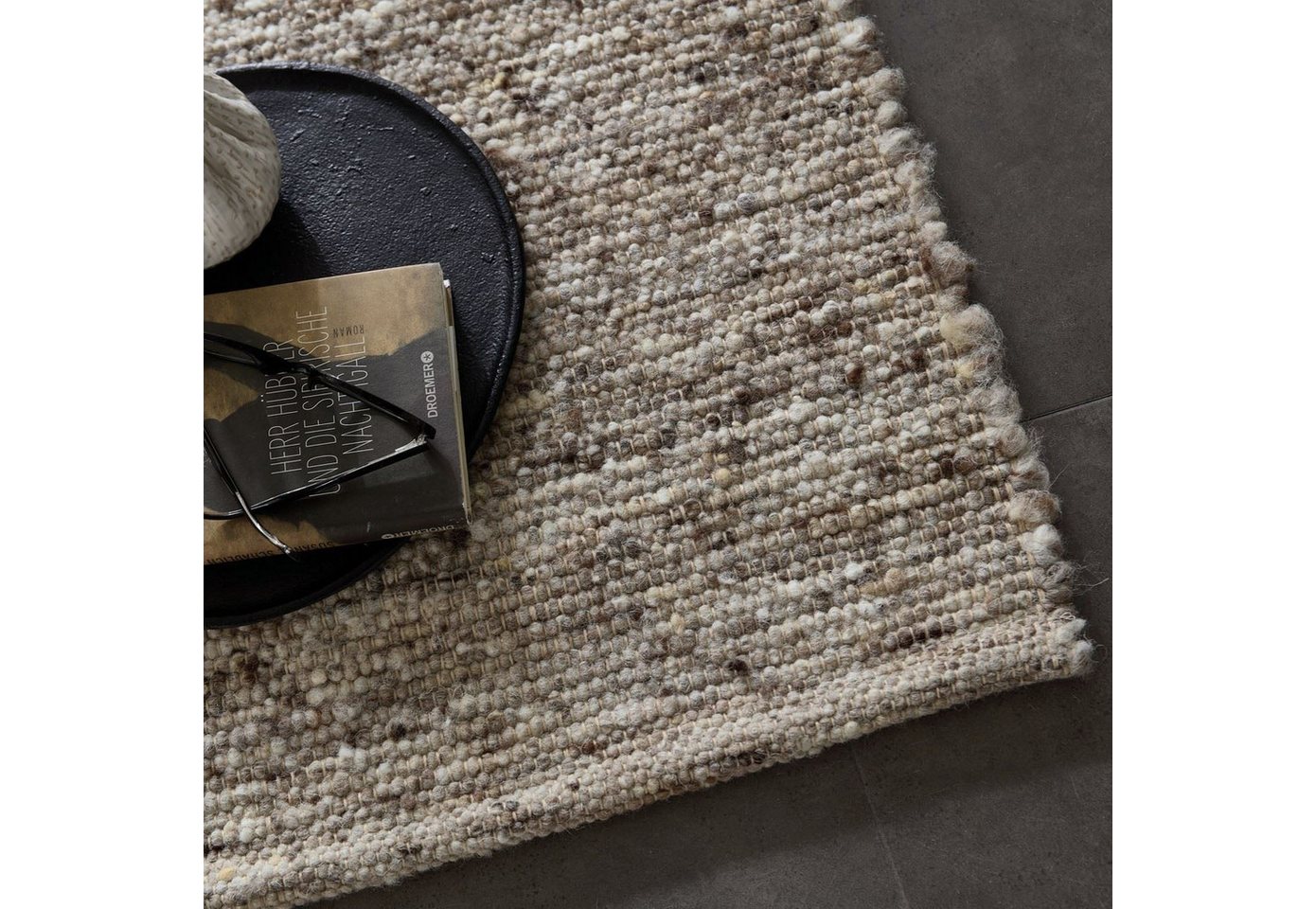 RUG N' ROLL Wollteppich Anden, modern, Flachgewebe, handgewebt, beidseitig verwendbar, Rechteckig, handgewebt – Bild 3 von 5
