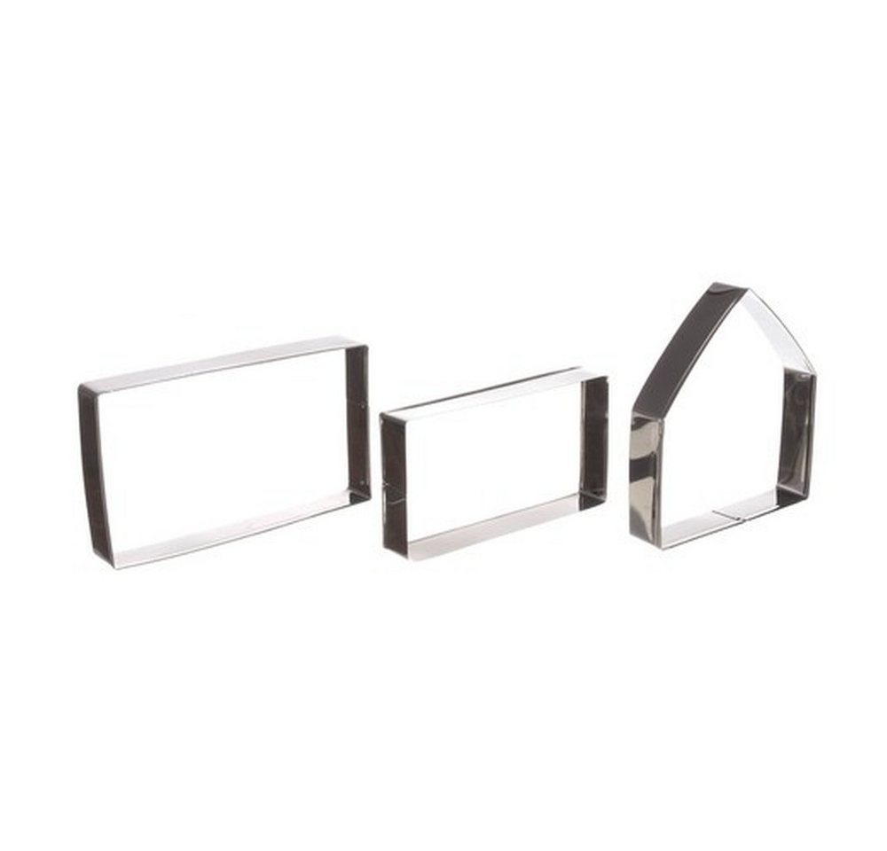 Ruhhy Ausstechform Stechform Lebkuchenhaus, Edelstahl, (Spar-Set, 10-St., Schneideset), präzises Ausschneiden auch bei gekühltem Teig möglich – Bild 4 von 5