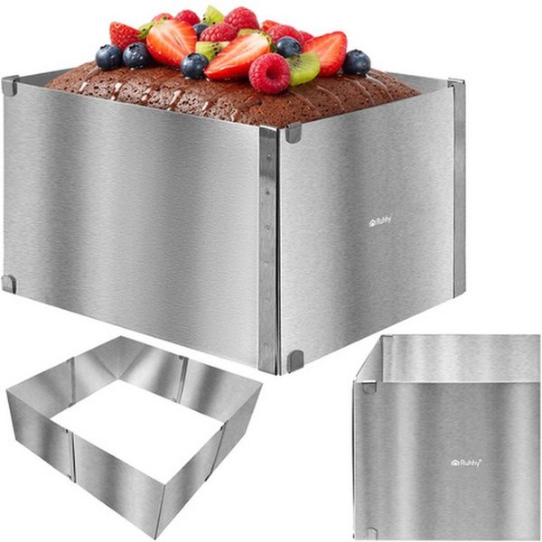 Ruhhy Backform Kuchenbackform Tortenrand, (Spar-Set 1-tlg), passt sich verschiedenen Rezepten und Backformen problemlos an