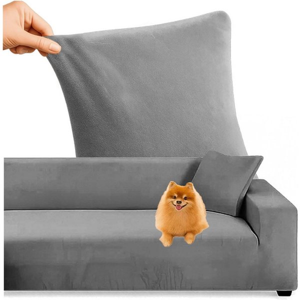 Ruhhy Ecksofahusse Sofabezug Couchhusse Möbelschoner, elastisch, blickdicht, rutschfest, waschbar bei 30 Grad