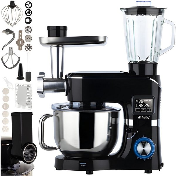 Ruhhy Küchenmaschine 00025728, 2300 W, 6,2 l Schüssel, inkl. Touchscreen Steuerung