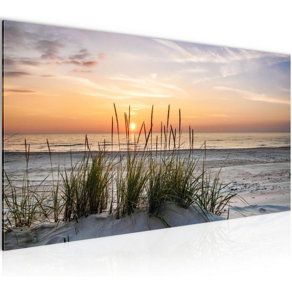 Runa Art Wandbild Natur Landschaft Bild Wohnzimmer Schlafzimmer Deko, Sonnenuntergang