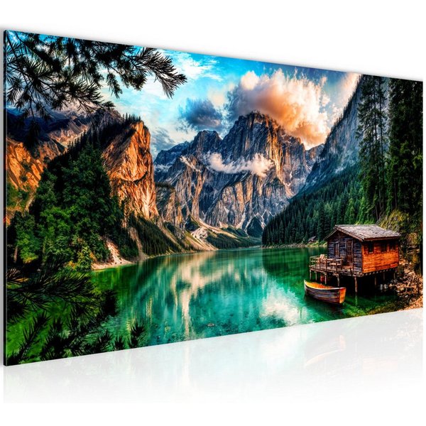 Runa Art Wandbild Natur Landschaft Bild Wohnzimmer Schlafzimmer Deko, Berge Sommer