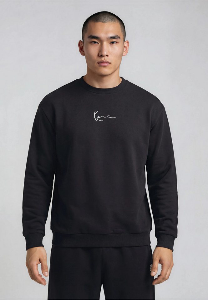 Karl Kani Rundhalspullover Karl Kani Herren KKMQ12003BLK Small Signature Crew (1-tlg) – Bild 3 von 5