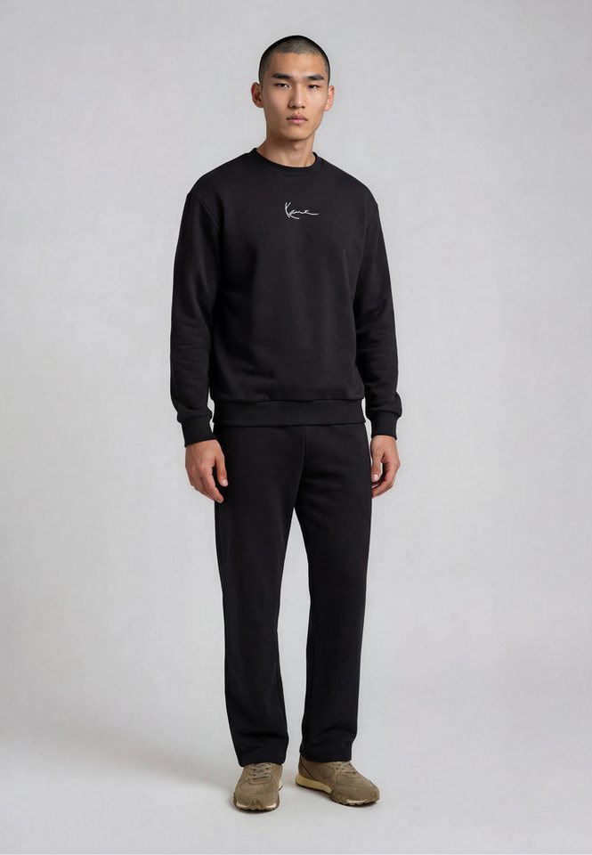 Karl Kani Rundhalspullover Karl Kani Herren KKMQ12003BLK Small Signature Crew (1-tlg) – Bild 5 von 5