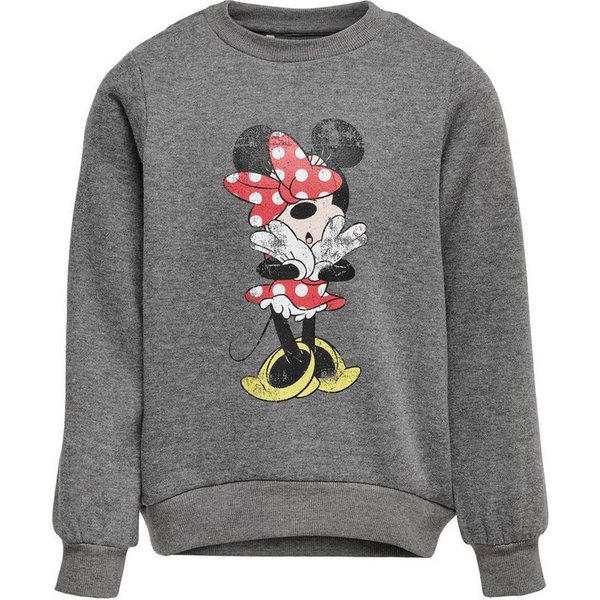 KIDS ONLY Rundhalspullover Kids Only Mädchen Sweatshirt mit "Disney" Print (1-tlg) mit lizensiertem Print, sportlicher Schnitt, mit Frontprint