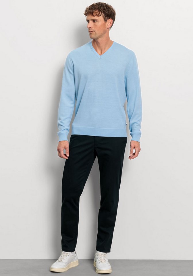 OLYMP Rundhalspullover OLYMP Strick Casual aus reiner Wolle – Bild 4 von 5