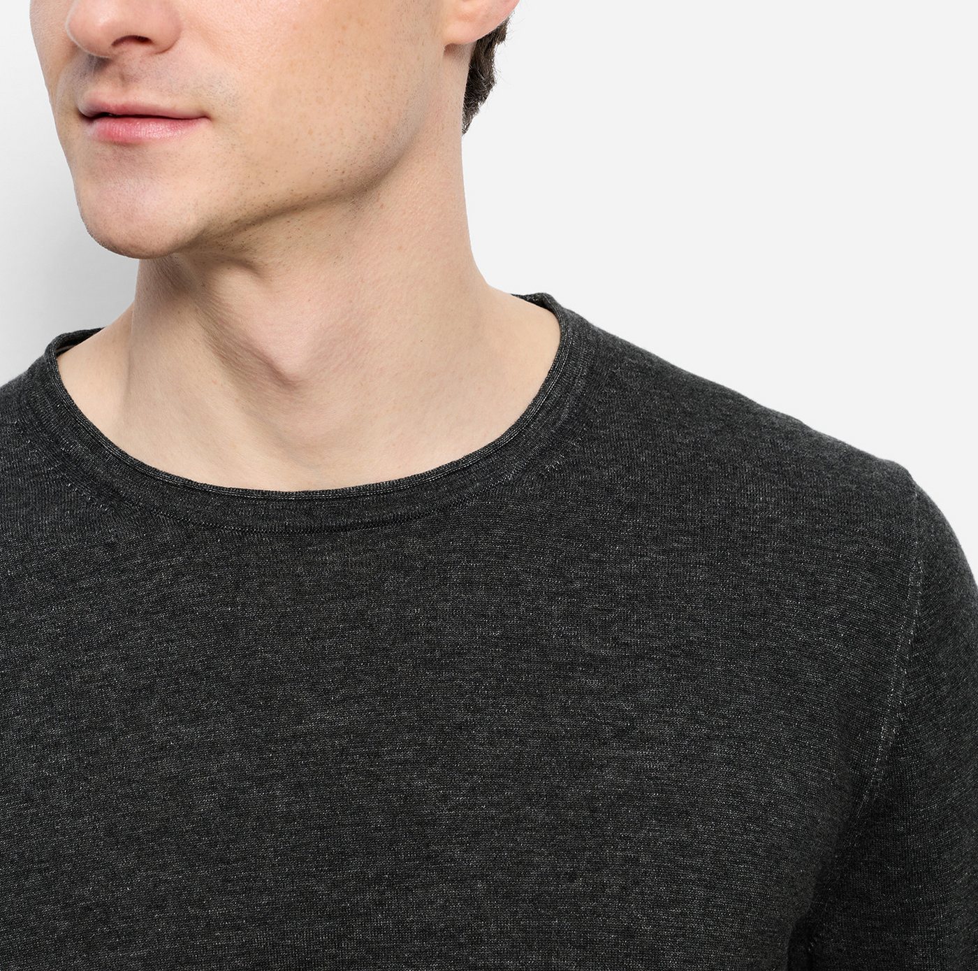 OLYMP Rundhalspullover OLYMP Strick Casual Crew Neck – Bild 3 von 5