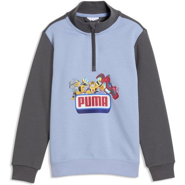 PUMA Rundhalspullover PUMA x TRANSFORMERS Graphic Sweatshirt mit Reißverschluss bis
