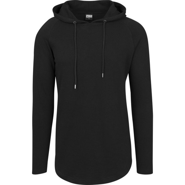 URBAN CLASSICS Rundhalspullover Urban Classics Herren Long Shaped Terry Hoody (1-tlg)