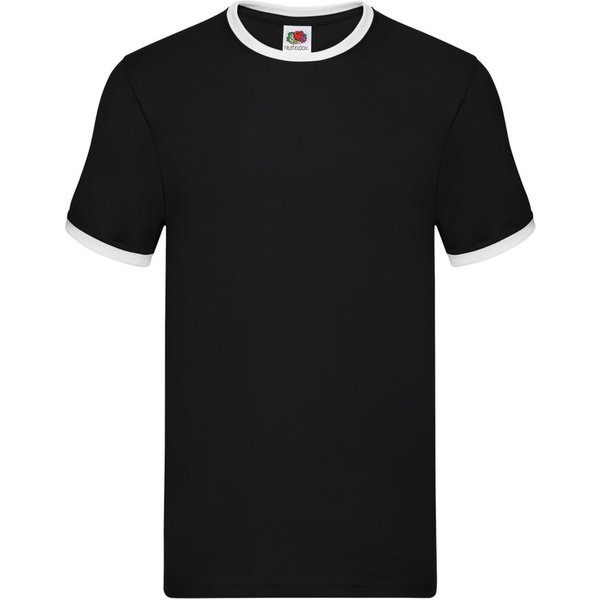 Fruit of the Loom Rundhalsshirt Fruit of the Loom Valueweight Ringer T