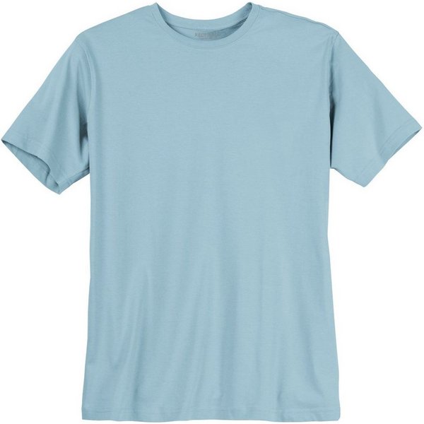 redfield Rundhalsshirt T-Shirt Herren hellblau Redfield Übergröße