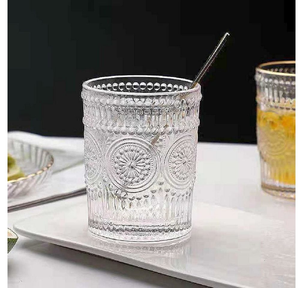Rungassi Gläser-Set Karaffe mit 4 Gläser 250ml Wasser Cognac Whisky-Gläser G04, Glas – Bild 4 von 4