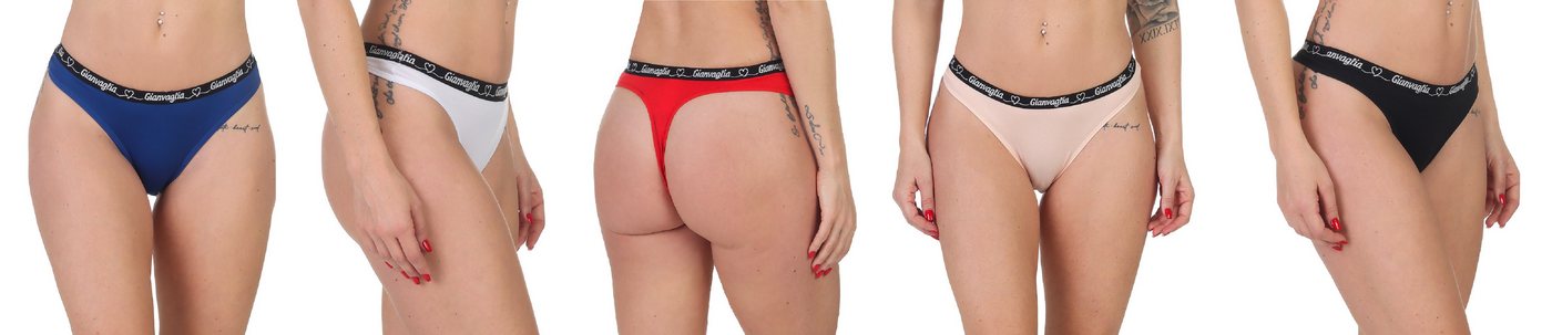 Rungassi String 5er Set String Tanga Tangaslip Damen Unterwäsche 820 Größe: M – Bild 2 von 2