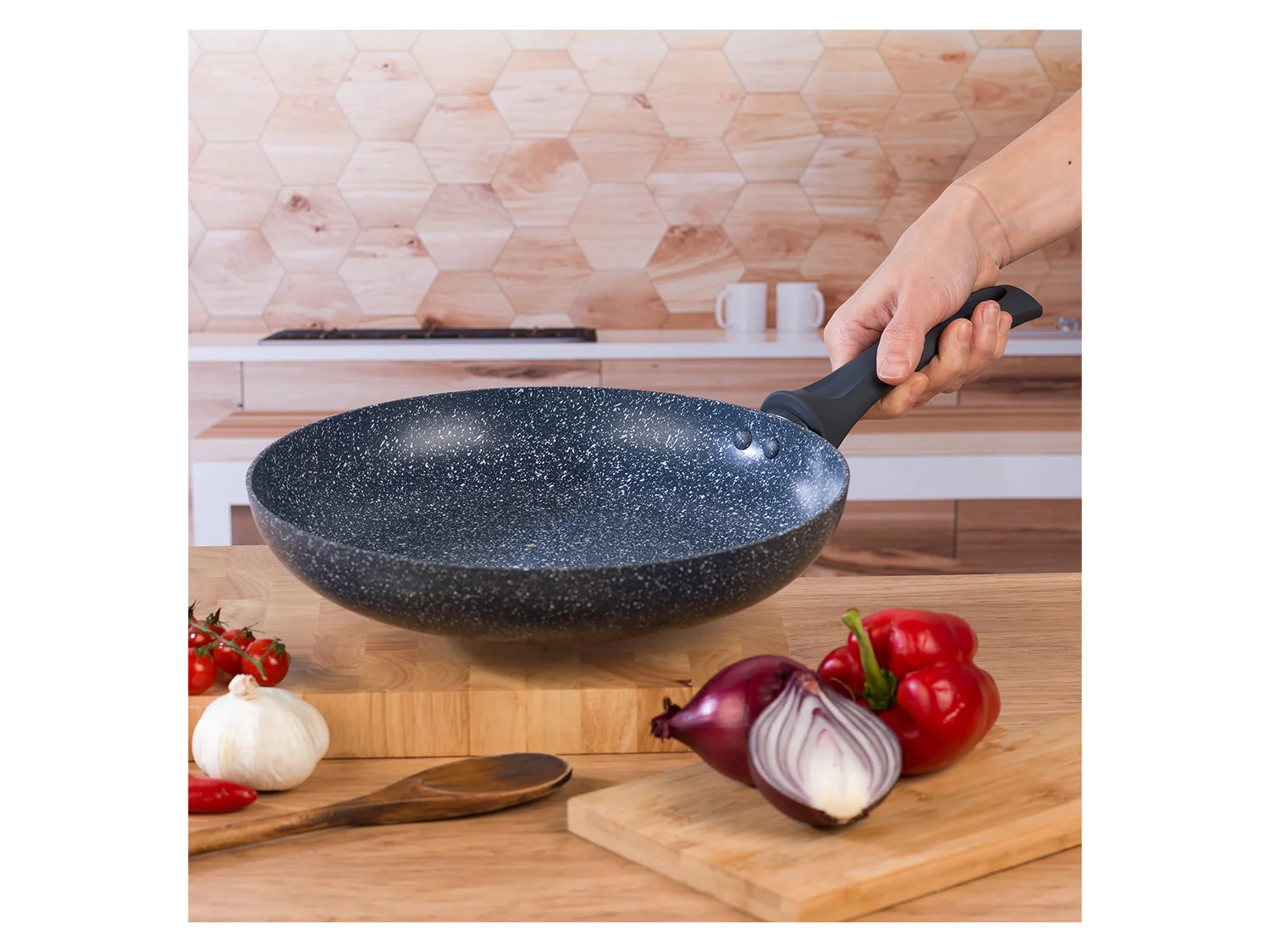 RUSSELL HOBBS Aluminium Nightfall Collection Blue Marble (Bratpfanne, 28cm) – Bild 2 von 4