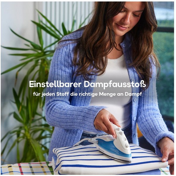 RUSSELL HOBBS Dampfbügeleisen 22470-56, Reisedampfbügeleisen, 830 W, mit Edelstahlsohle, weltweite Spannungsanpassung 110-240V