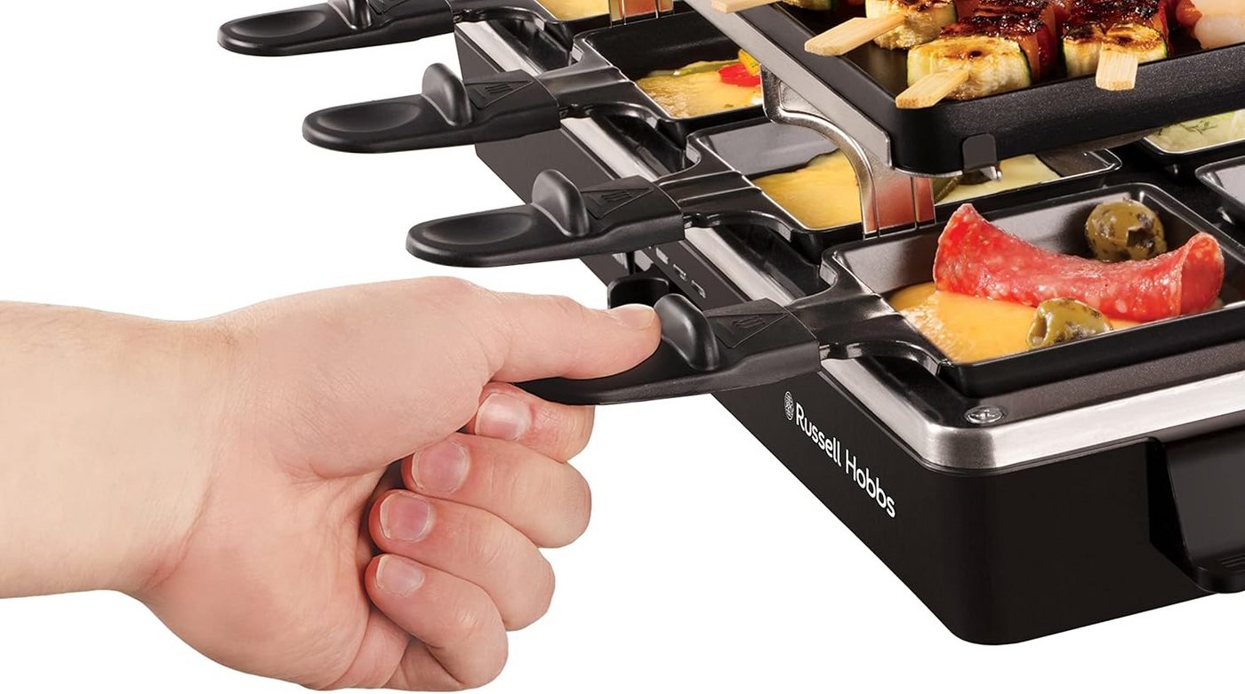 RUSSELL HOBBS Raclette 26280-56, 8 Raclettepfännchen, 1400 W, Grill für 8 Personen, Multi-Grill – Bild 3 von 5