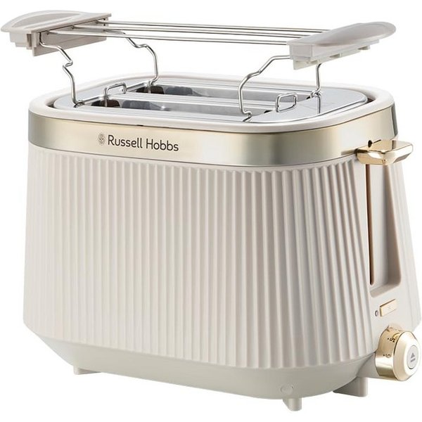 RUSSELL HOBBS Toaster Bronte Toaster Stone, 2 Scheiben, Edelstahlakzente in Gold, 980 Watt