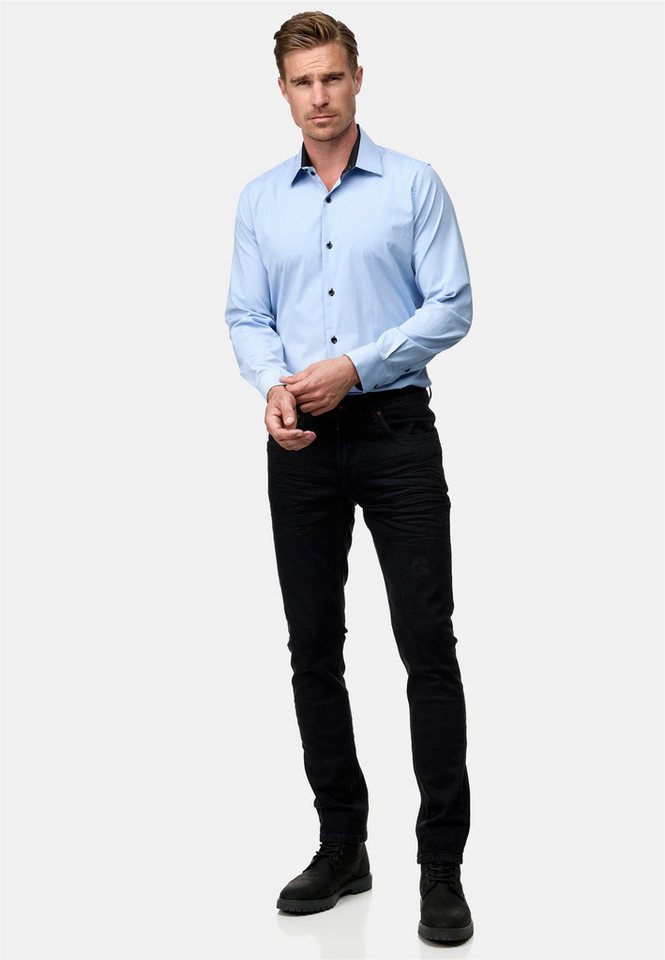 Rusty Neal Langarmhemd mit trendigem Farbkontrast – Bild 2 von 5