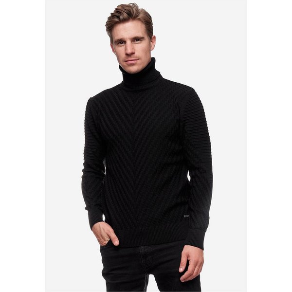 Rusty Neal Rollkragenpullover in stilvollem Feinstrick