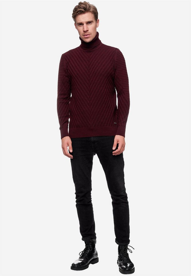 Rusty Neal Rollkragenpullover in stilvollem Feinstrick – Bild 2 von 5