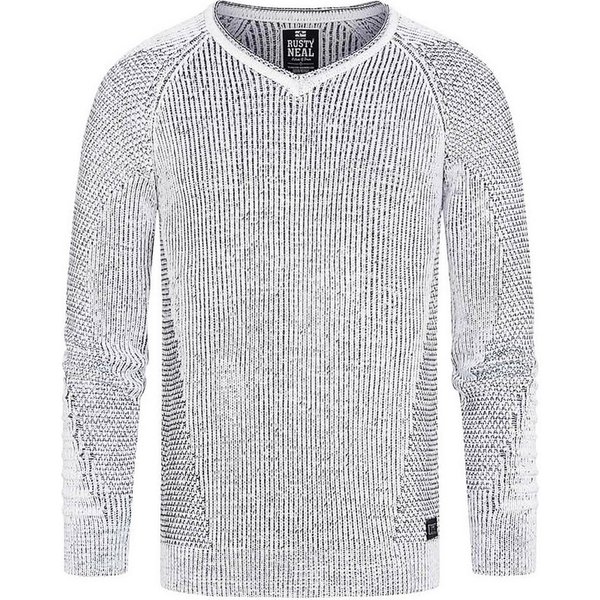 Rusty Neal Strickpullover mit ausgefallenem Strickmuster