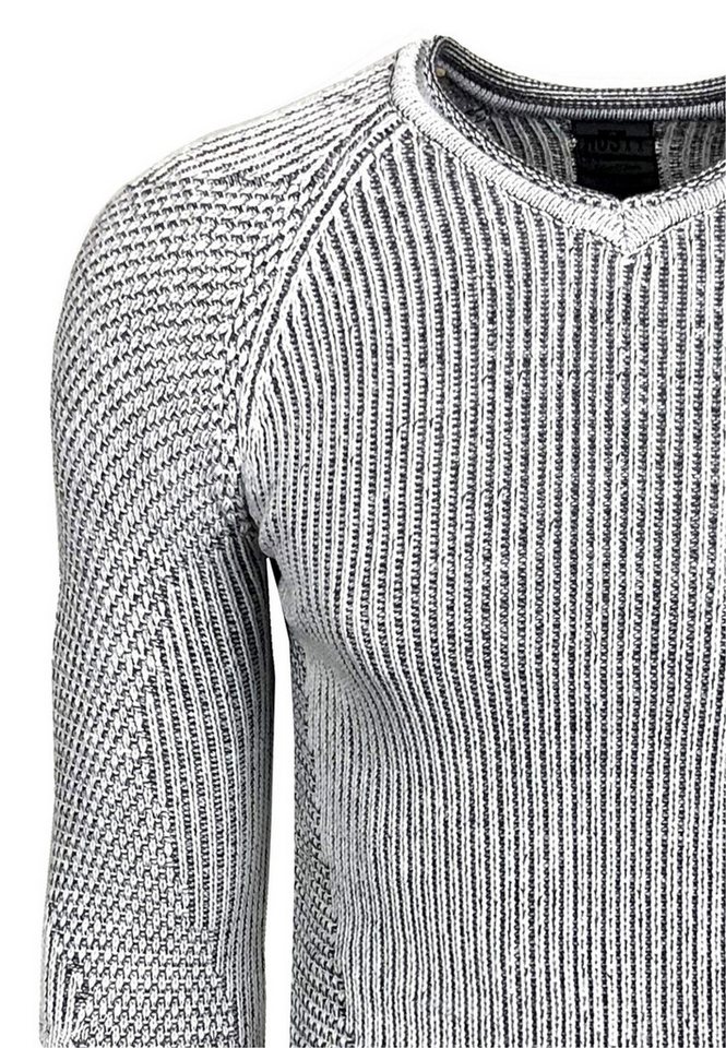 Rusty Neal Strickpullover mit ausgefallenem Strickmuster – Bild 3 von 3