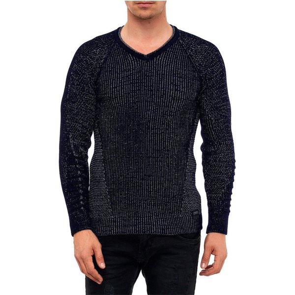 Rusty Neal Strickpullover mit ausgefallenem Strickmuster