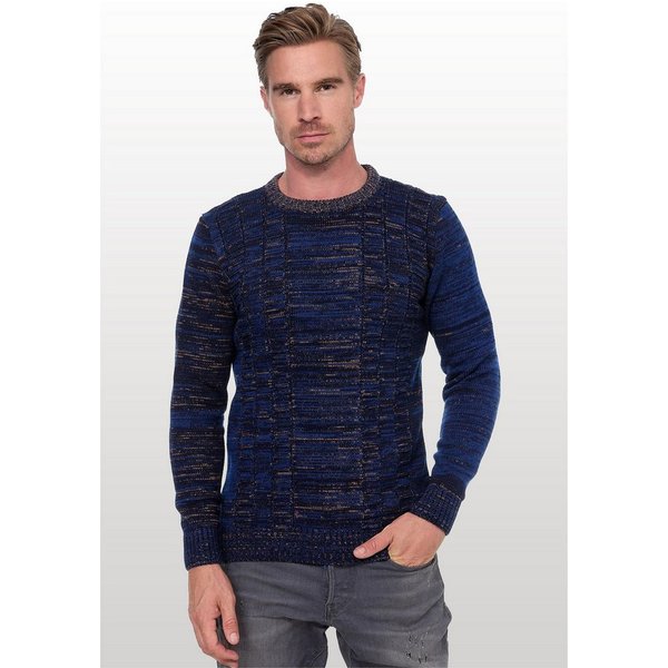Rusty Neal Strickpullover mit meliertem Design