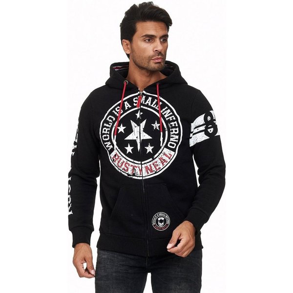 Rusty Neal Sweatjacke mit coolen Printmotiven