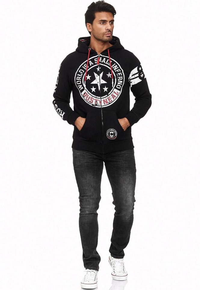 Rusty Neal Sweatjacke mit coolen Printmotiven – Bild 2 von 5