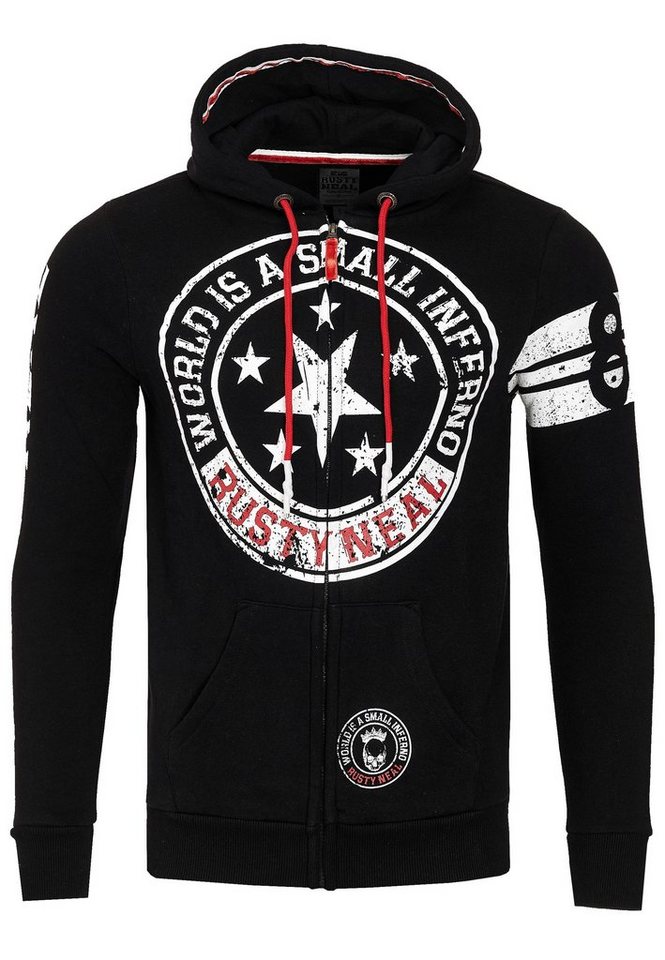 Rusty Neal Sweatjacke mit coolen Printmotiven – Bild 3 von 5