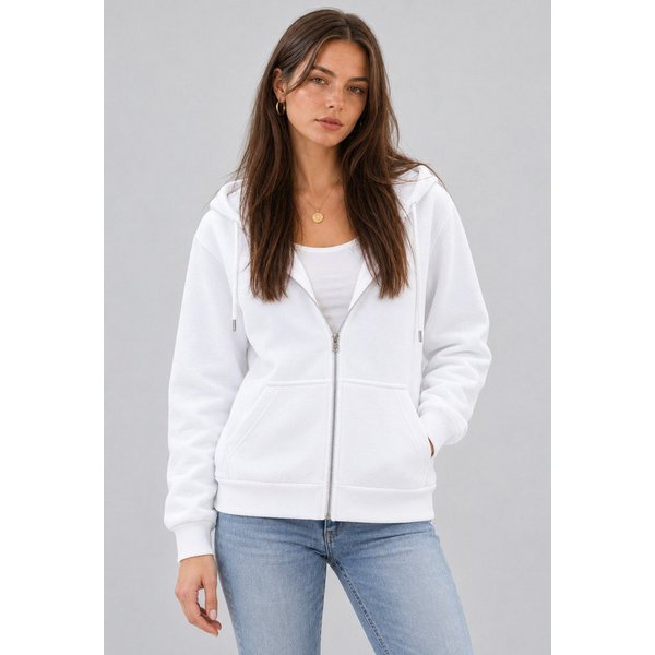 S&S Kapuzensweatjacke Damen Kapuzenpullover mit Reißverschluss Hoodie Mädchen (Packung, 1-tlg., Damen) Sweatjacke mit Reißverschluss Kapuze und Eingrifftaschen