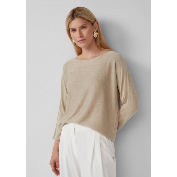 s.Oliver 3/4 Arm-Pullover Strickpullover Strickpullover mit Glitzergarn und 3/4-Fledermausärmeln