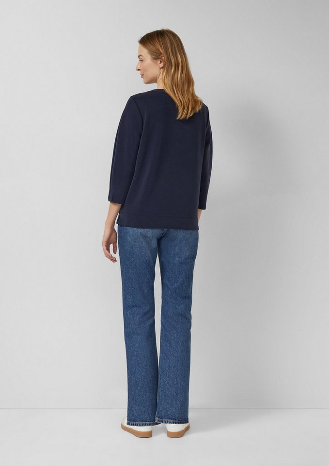 s.Oliver 3/4 Arm-Pullover Sweatshirt Sweatshirt aus Scuba mit 3/4-Arm – Bild 3 von 5